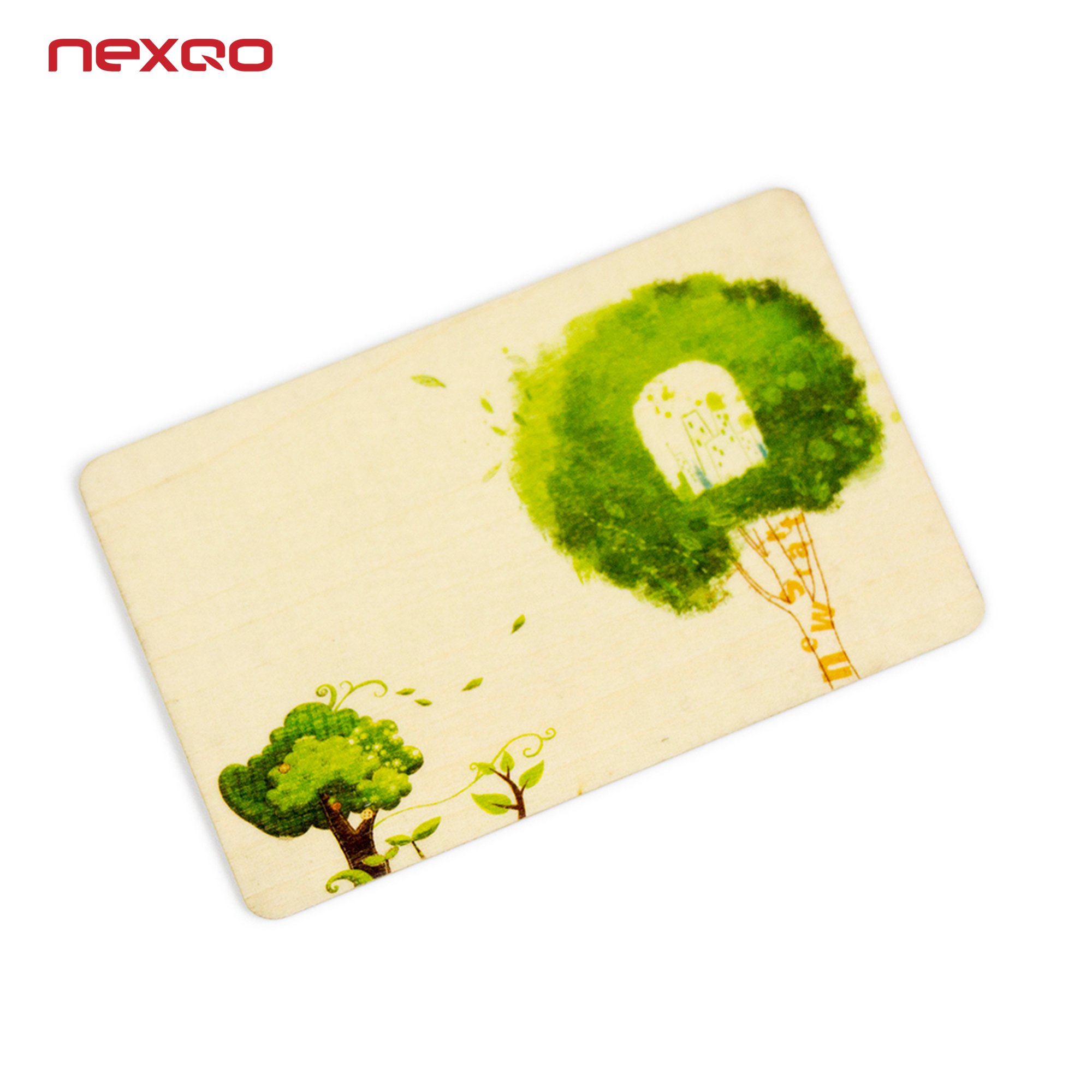 Contactless Smart 13.56MHz Chip Wooden RFID Bamboo Key Card for Hotel