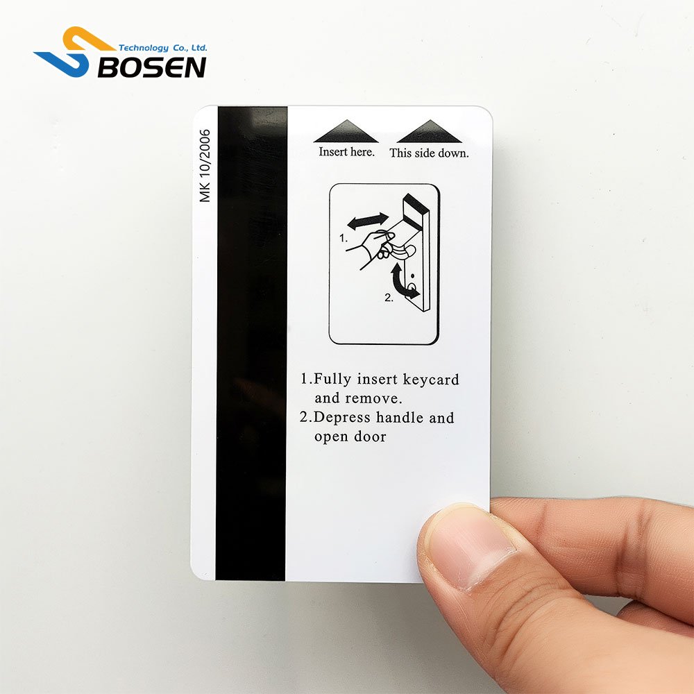 Customized Encrypted Smart Hotel Key Card 1K 13.56Mhz Access Control PVC RFID Hotel Key Card