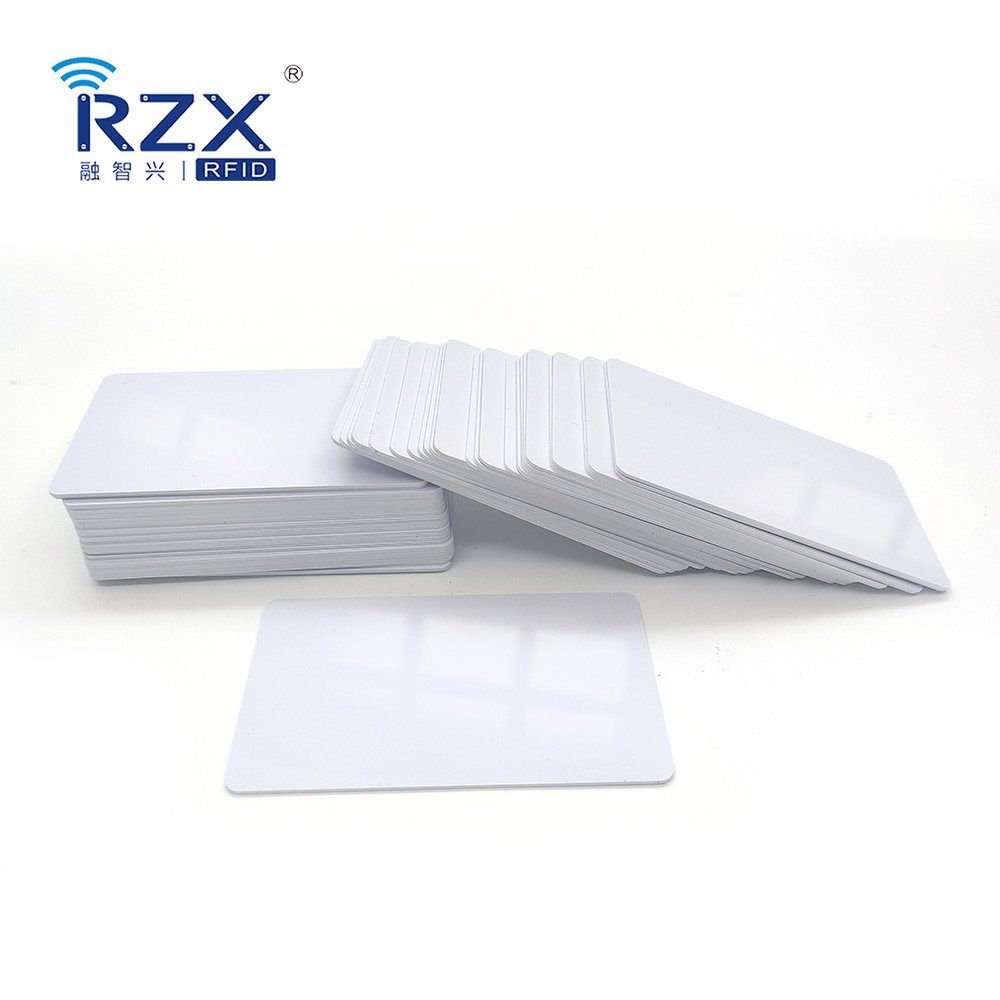 4K byte Memory CR80 size RFID 13.56MHZ MIFARE Classic 4K PVC Blank White Card for Door Access Control