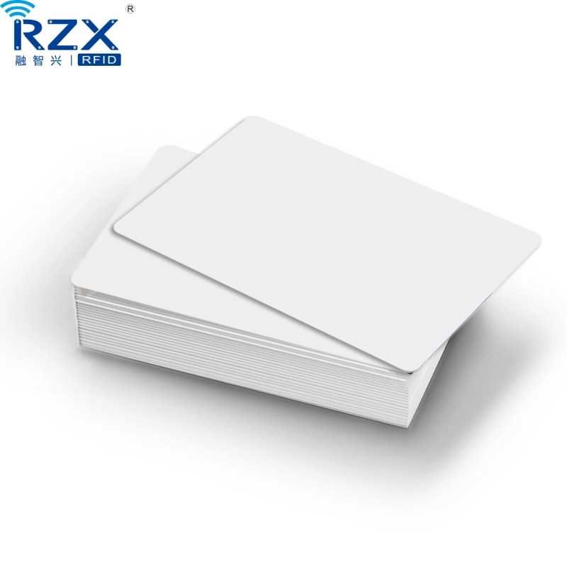 4K byte Memory CR80 size RFID 13.56MHZ MIFARE Classic 4K PVC Blank White Card for Door Access Control