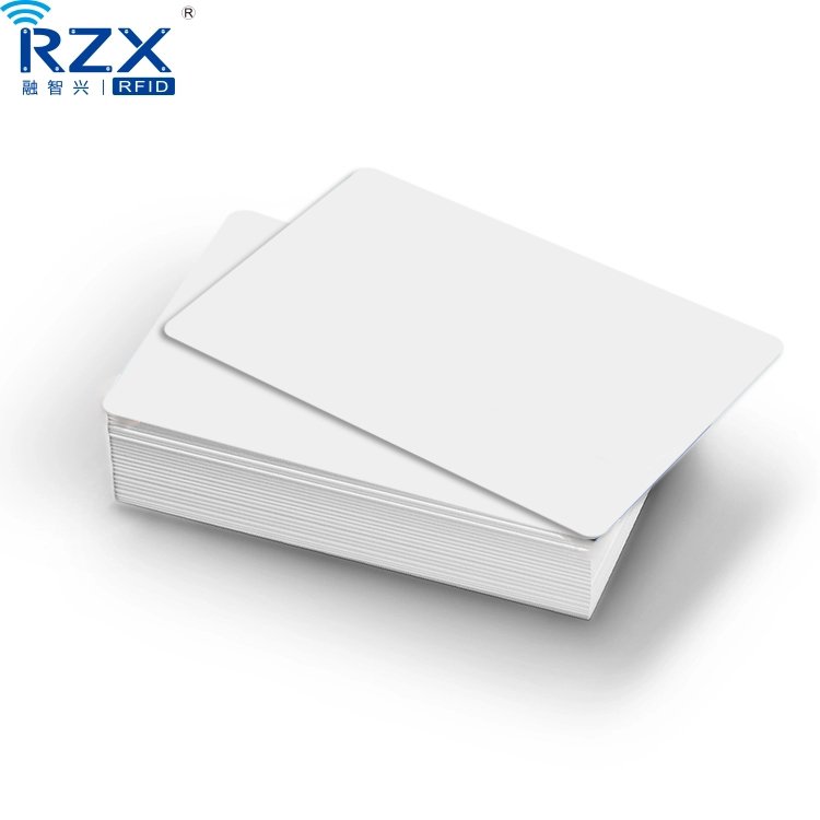 4K byte Memory CR80 size RFID 13.56MHZ MIFARE Classic 4K PVC Blank White Card for Door Access Control