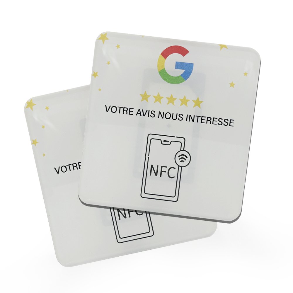 Custom QR code NFC Chip contactless google play gift card Google Review Tap Display Stand