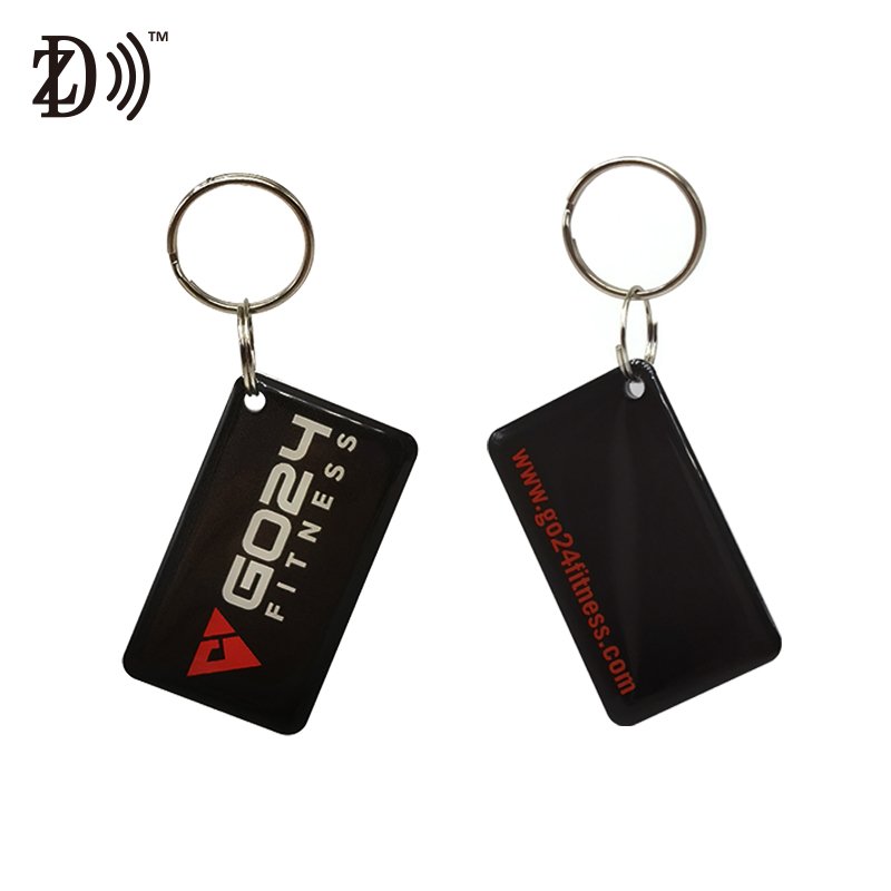 Customized Epoxy Access Control Card 13.56MHz 1K Smart Door Lock Epoxy Keychain Tag