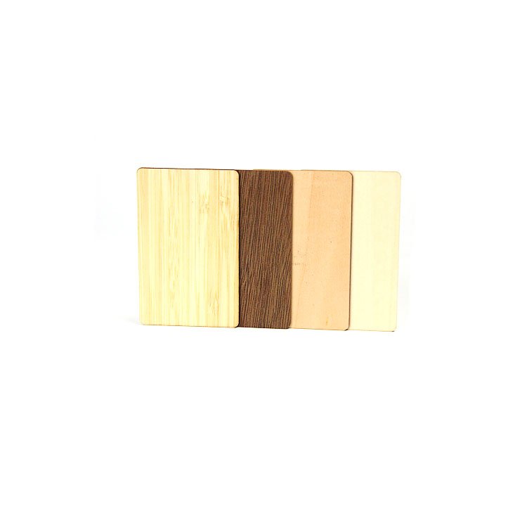 Blank rfid card wooden bamboo cherry wood digital business cards NFC key card