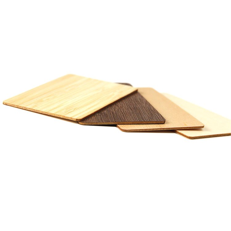 Blank rfid card wooden bamboo cherry wood digital business cards NFC key card