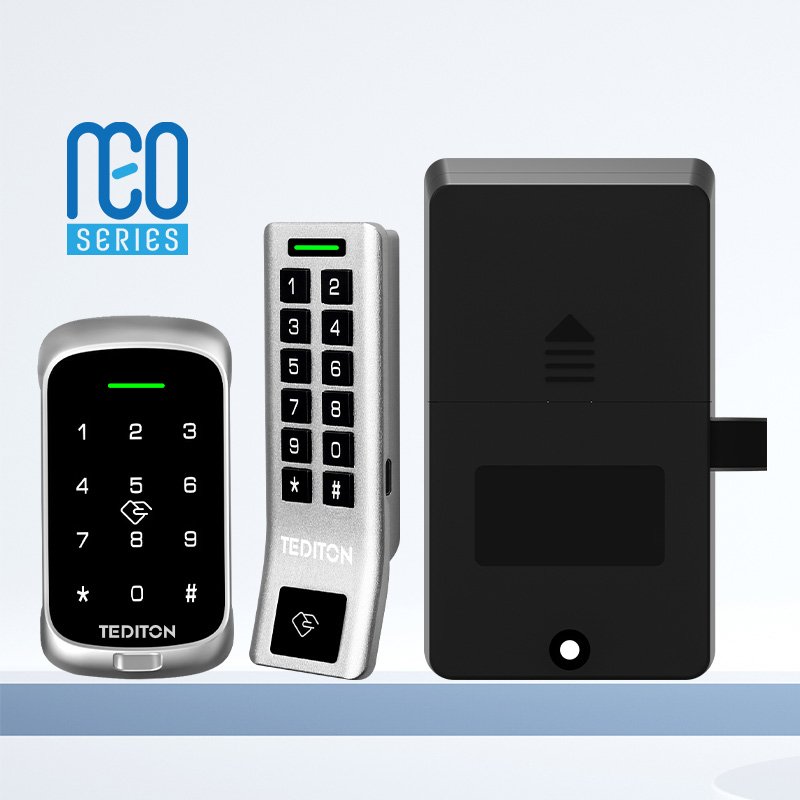 Tediton NEO TTlock Door Entry Touch Screen Face ID Smart Door Lock Fingerprint Biometric Access Control System With Doorbell