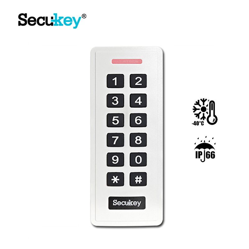 Secukey SK2-R MF Outdoor Waterproof Door Access Control Keypad RFID Card Reader Support UID 7 bytes 4 bytes NFC CPU Card