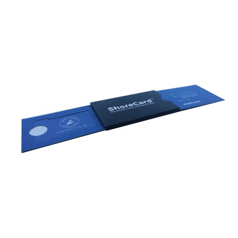 Custom design innovative unique sliding access control card packaging box access tag box