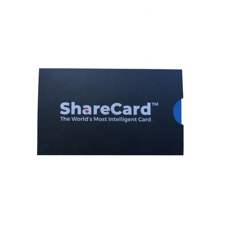 Custom design innovative unique sliding access control card packaging box access tag box