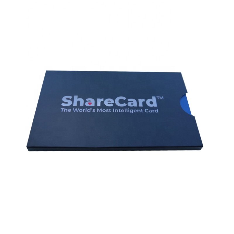 Custom design innovative unique sliding access control card packaging box access tag box