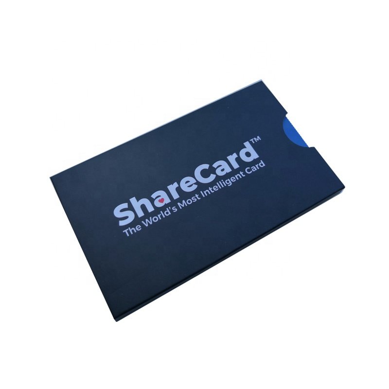 Custom design innovative unique sliding access control card packaging box access tag box