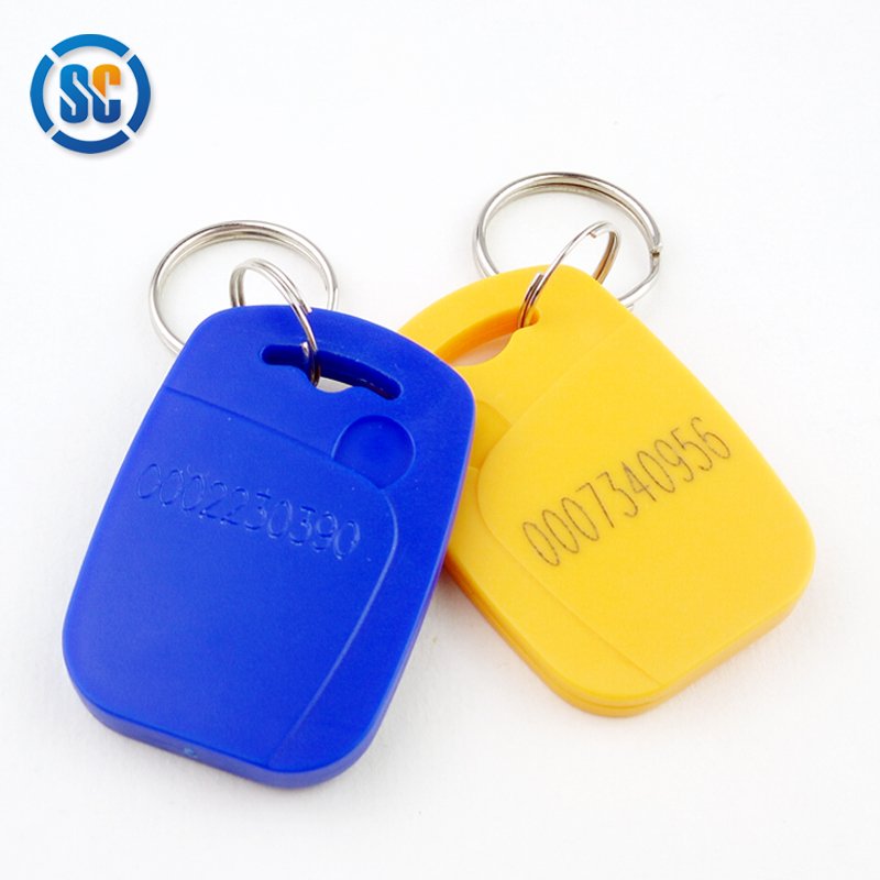 small and exquisite ABS housing smart Key Chain 125khz/13.56Mhz RFID Key Fob for hotel access control