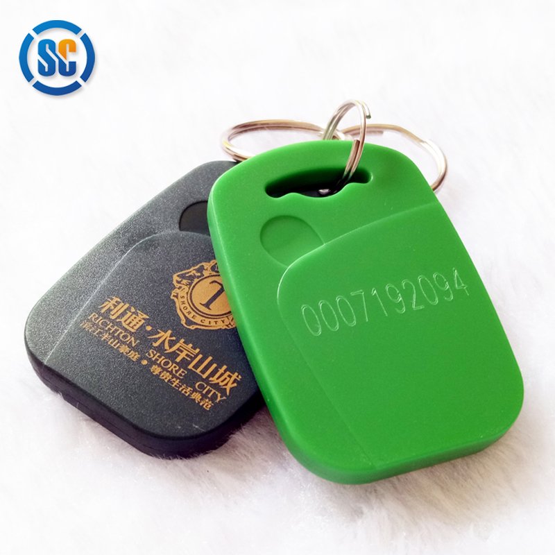 small and exquisite ABS housing smart Key Chain 125khz/13.56Mhz RFID Key Fob for hotel access control