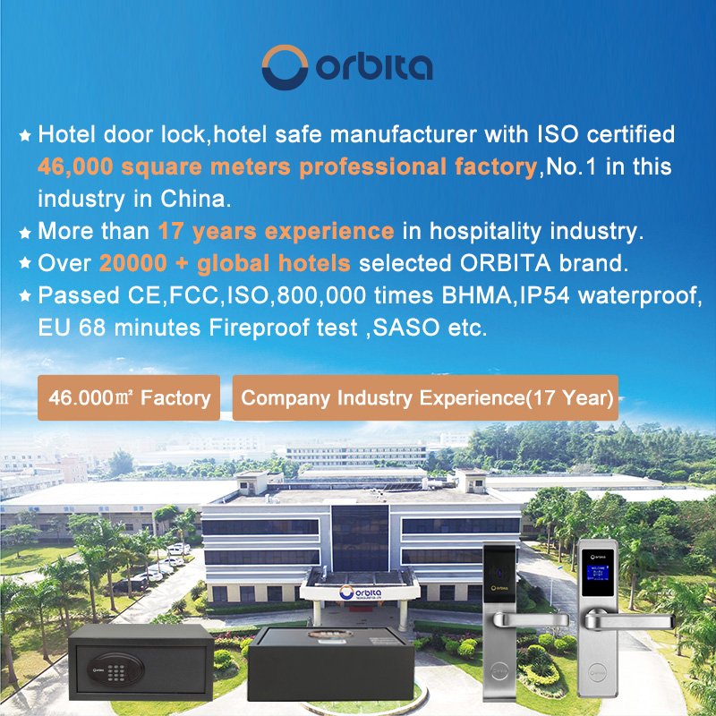 Orbita E3041 access control System RFID card Key Hotel Door Lock