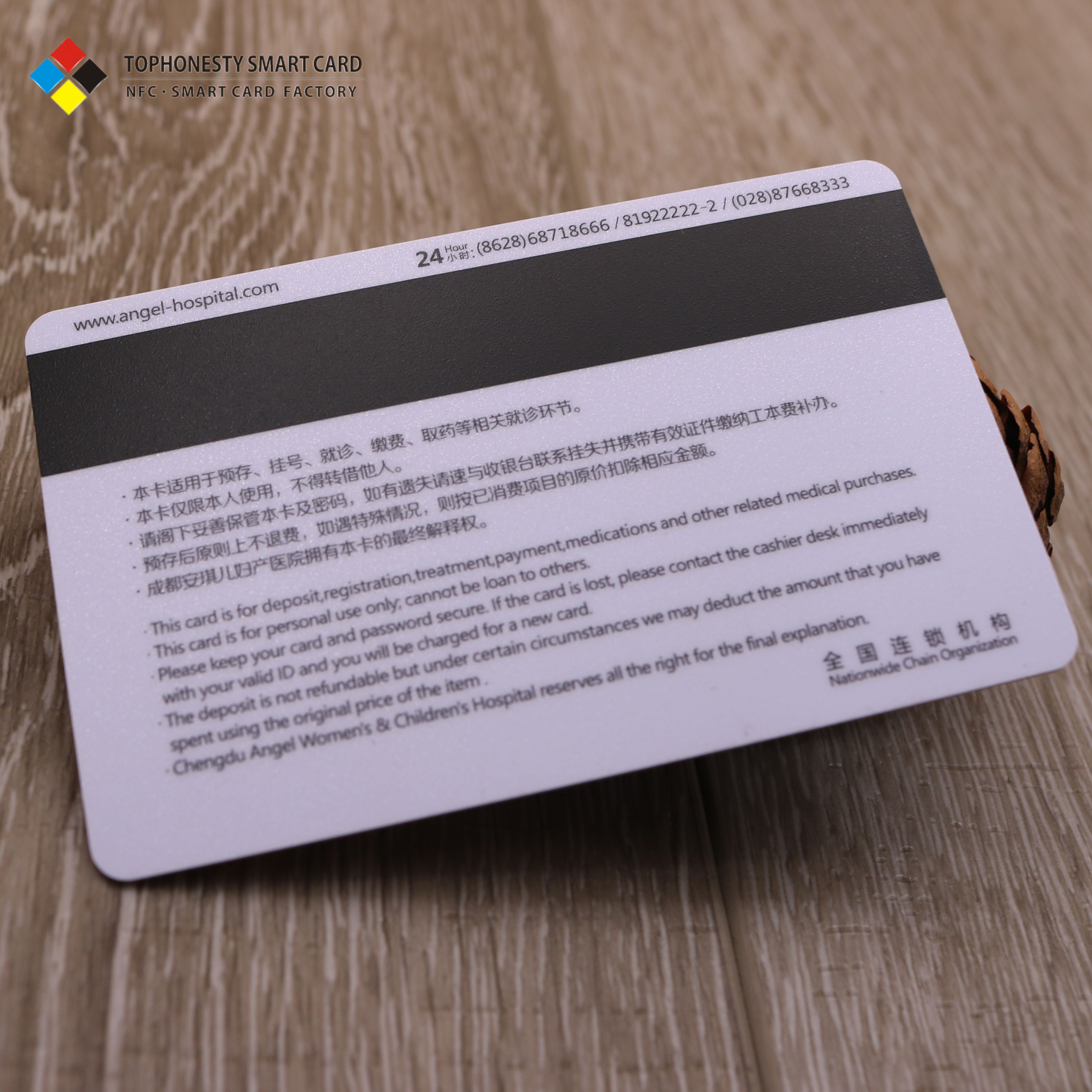Custom-made S50 S70 Chip PVC Card with Magnetic Stripe HiCo2750oe LoCo 300oe RFID / NFC Payment Card
