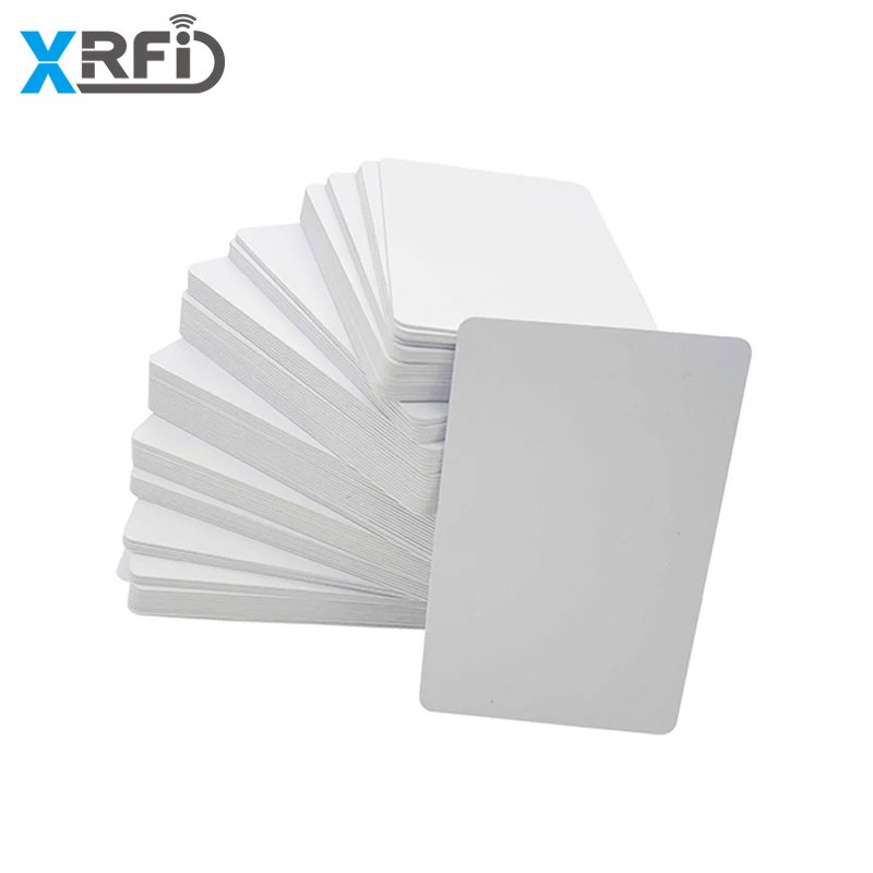 In stock 125KHz White ID CR80 Blank Card Access Control Card 13.56Mhz Mifare Classic 1K PVC Plastic RFID Card