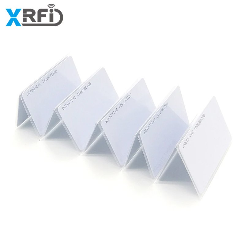 In stock 125KHz White ID CR80 Blank Card Access Control Card 13.56Mhz Mifare Classic 1K PVC Plastic RFID Card