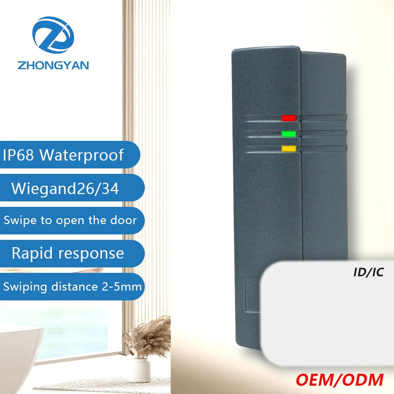 Contactless RFID Reader 125Khz ID TK4001 IP68 Waterproof Serial RS232 RS485 UART TTL Port Access Control Door Lock Card Reader