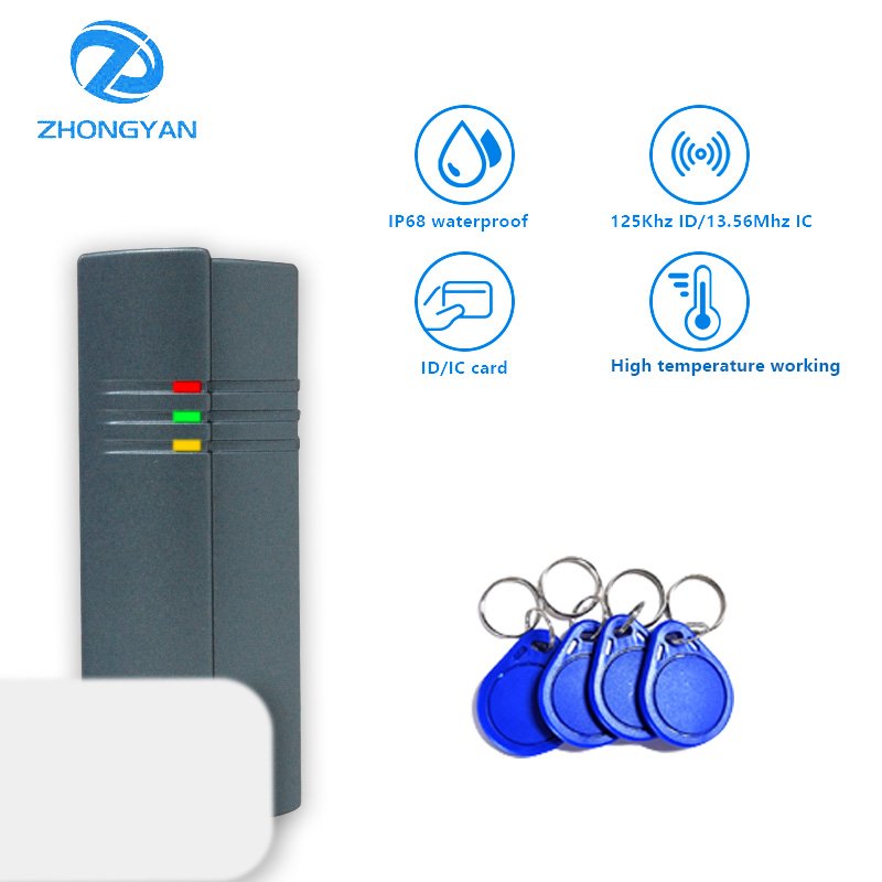 Contactless RFID Reader 125Khz ID TK4001 IP68 Waterproof Serial RS232 RS485 UART TTL Port Access Control Door Lock Card Reader