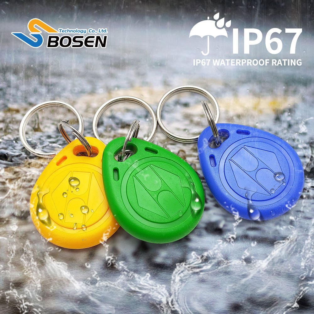Wholesale TK4100 125KHz RFID Keyfob Keychain Tag Waterproof Attendance Access Control ID Card ABS RFID Key Fob
