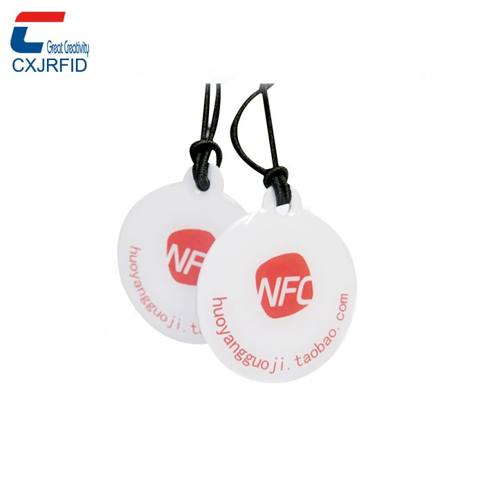 Cxj Custom Rfid 13.56Mhz Access Control Card Nfc Epoxy 1K Chip Keychain Key Fob Keytags