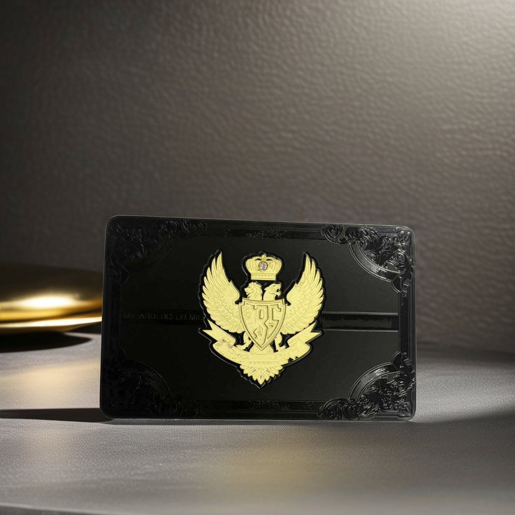 Custom Logo Stainless Steel Metal Business Card NFC Vip Chip Card with QR Code for Access Control