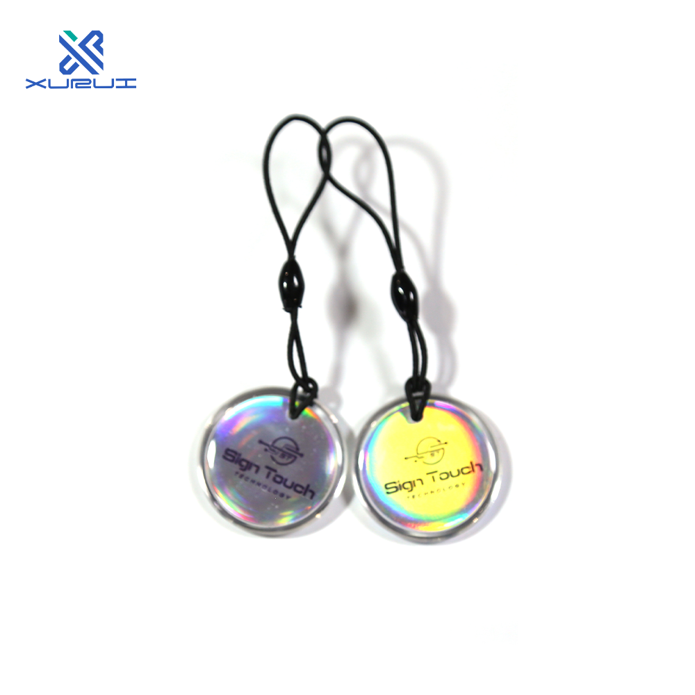 Epoxy Keychains 13.56mhz Rfid IC card Keyfob Nfc Access Control Tag