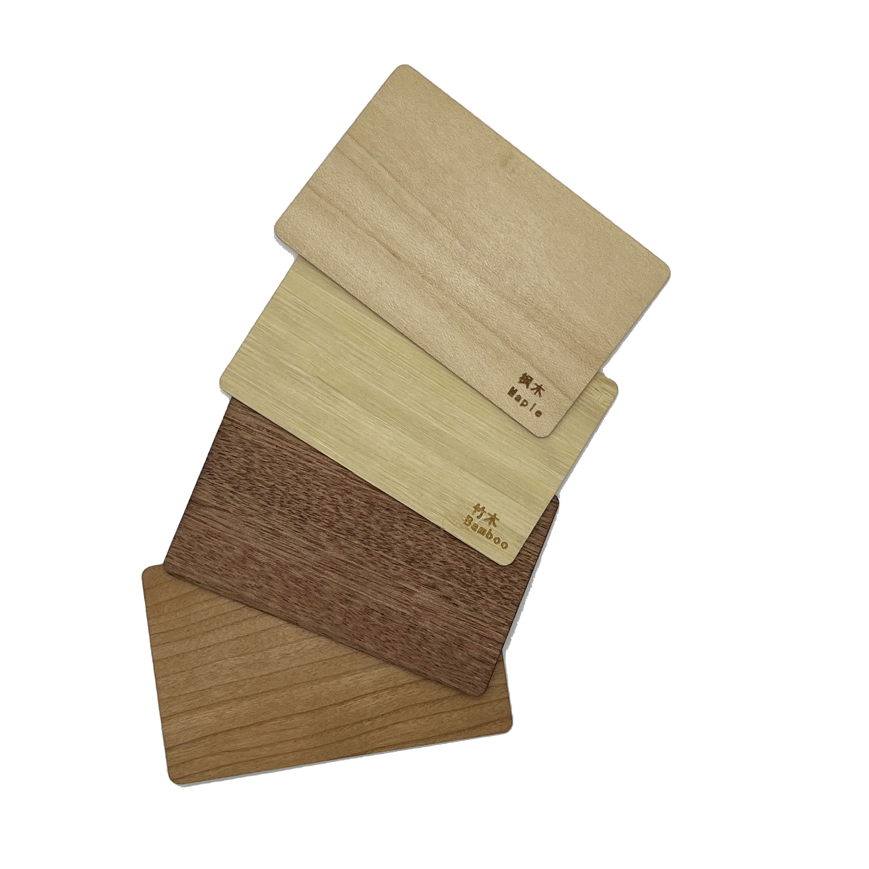 Custom blank nfc card laser engraved wooden Access Control Hotel card
