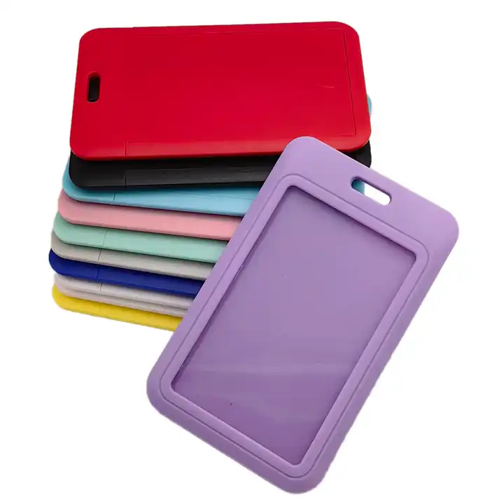 High Quality Blank Card Holrder Or Custom Design Print ABS Plastic Name Color ID card Holder For access card