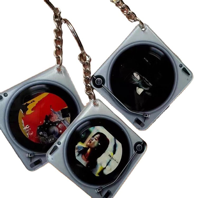 Hot Sale Easy Tap And Play Video Custom Nostalgic Nfc Card Music Player Key Ring URL Embeddable
