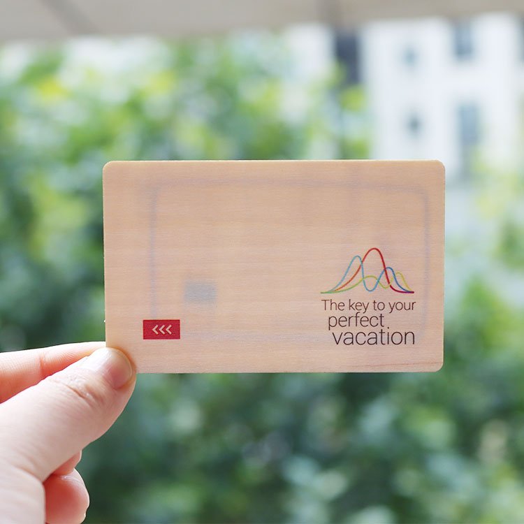 Factory Price High Quality Hotel Key Card For RFID Wood Business Cards