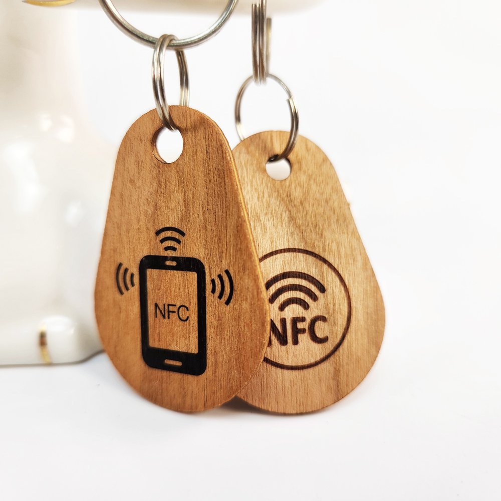 RFID Wood Blank LOGO Hotel Key Card Laser Engraved Customized ECO Friendly material NFC CR80 RFID Wooden Business Card
