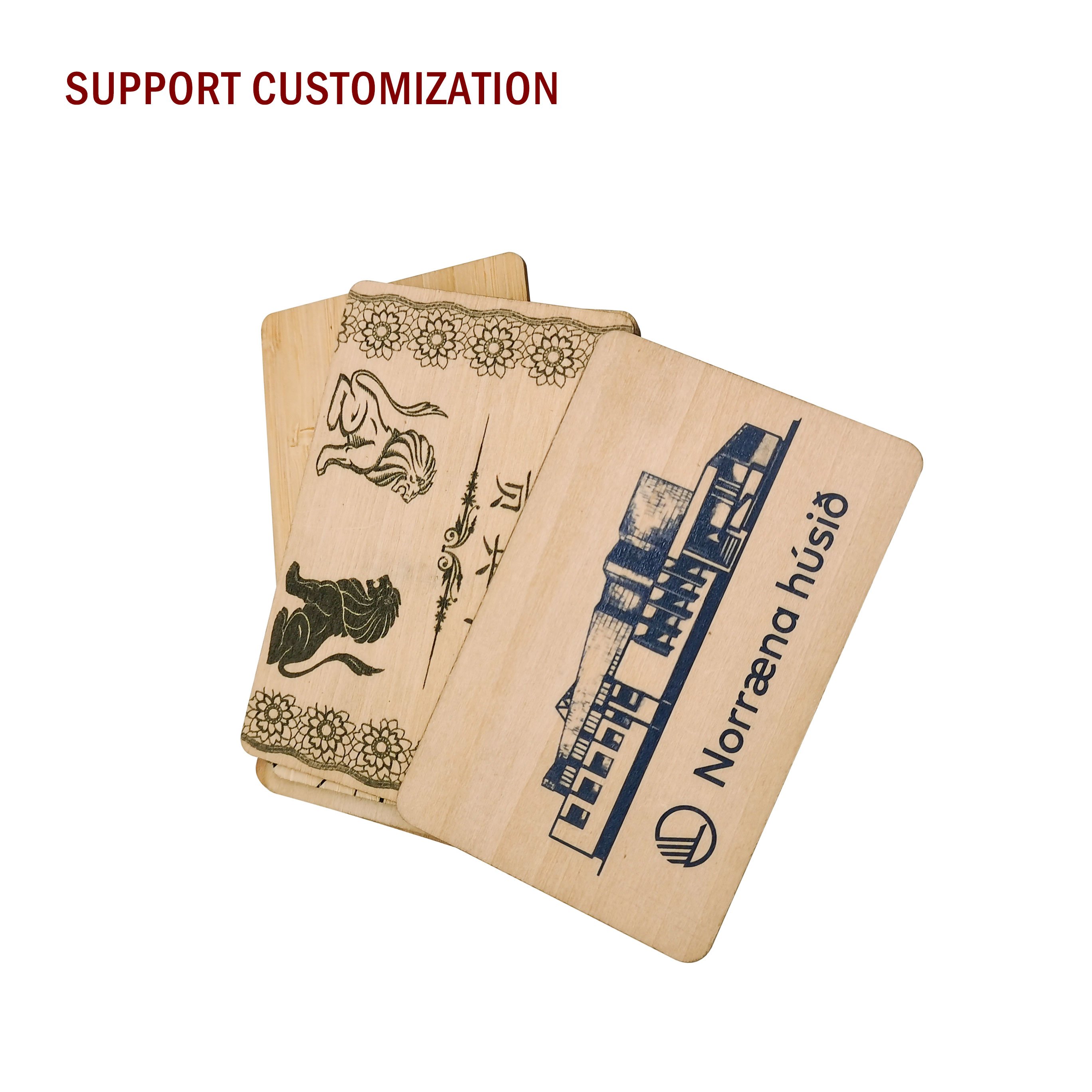 Personalised Custom Print RFID Access Control NFC Wood Card