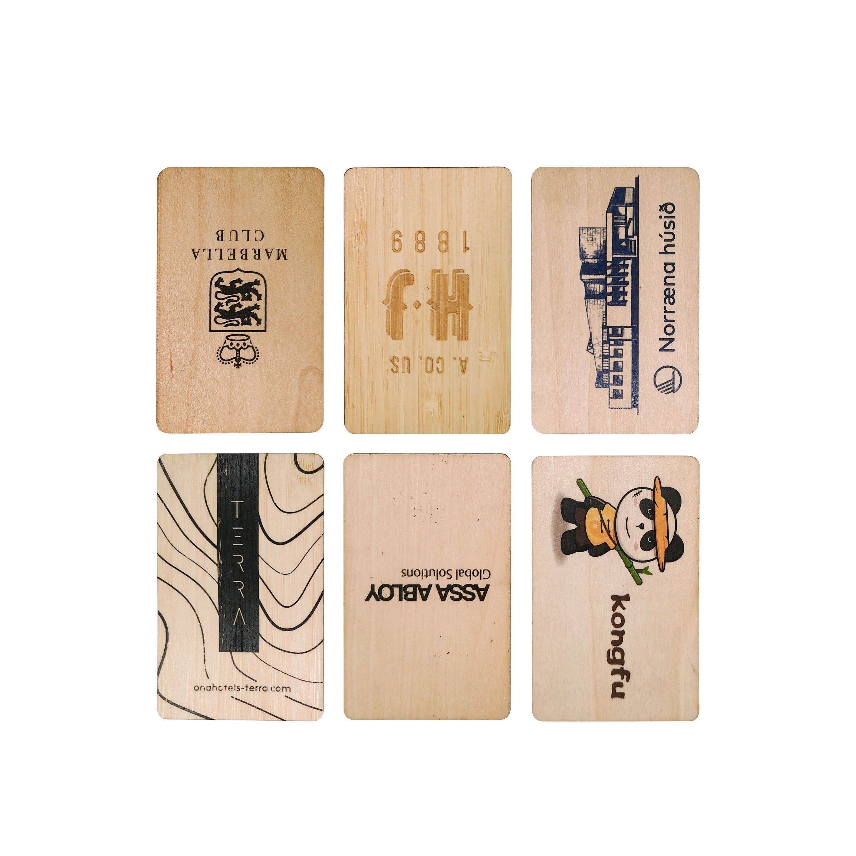 Personalised Custom Print RFID Access Control NFC Wood Card