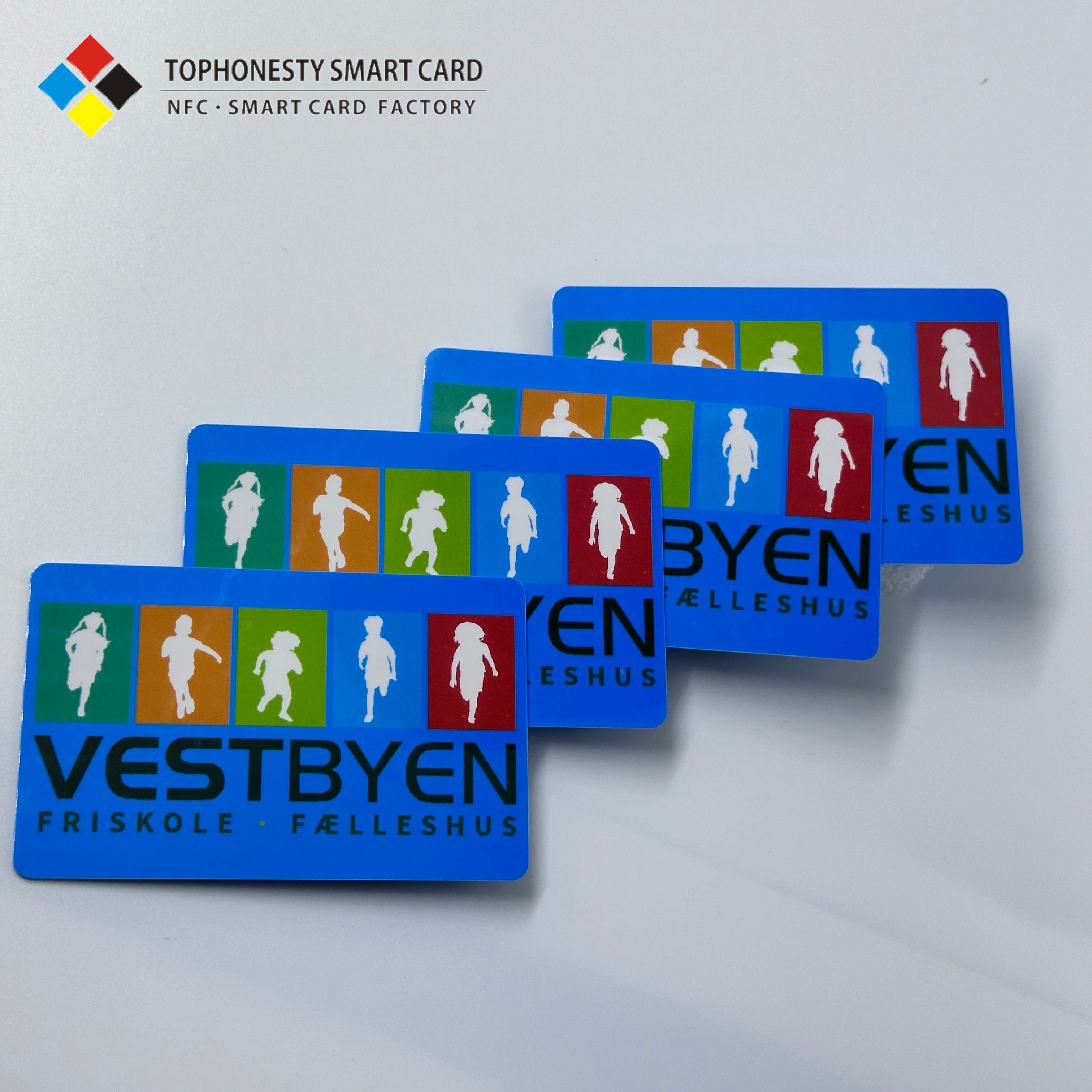 High Quality Full Black/White/Red/Pink Custom Access control system Contactless NFC smart proximity Card
