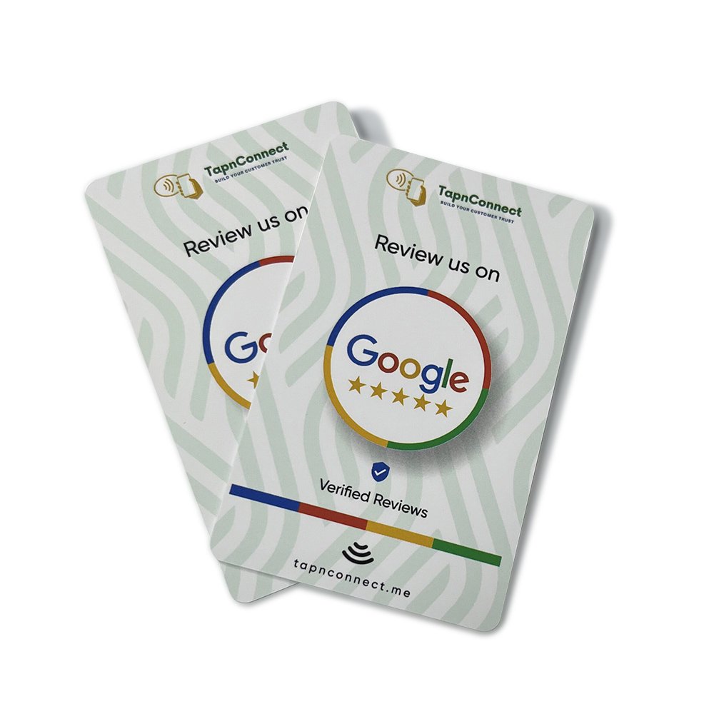 Fast NFC Contactless Tappable Custom NFC Card Google Review Card