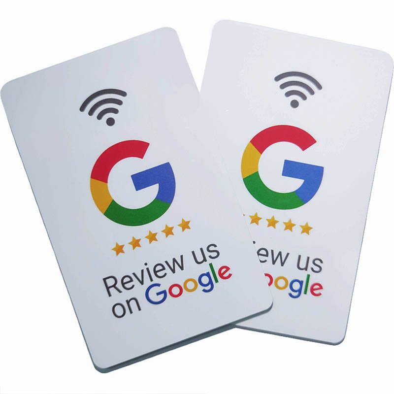Fast NFC Contactless Tappable Custom NFC Card Google Review Card