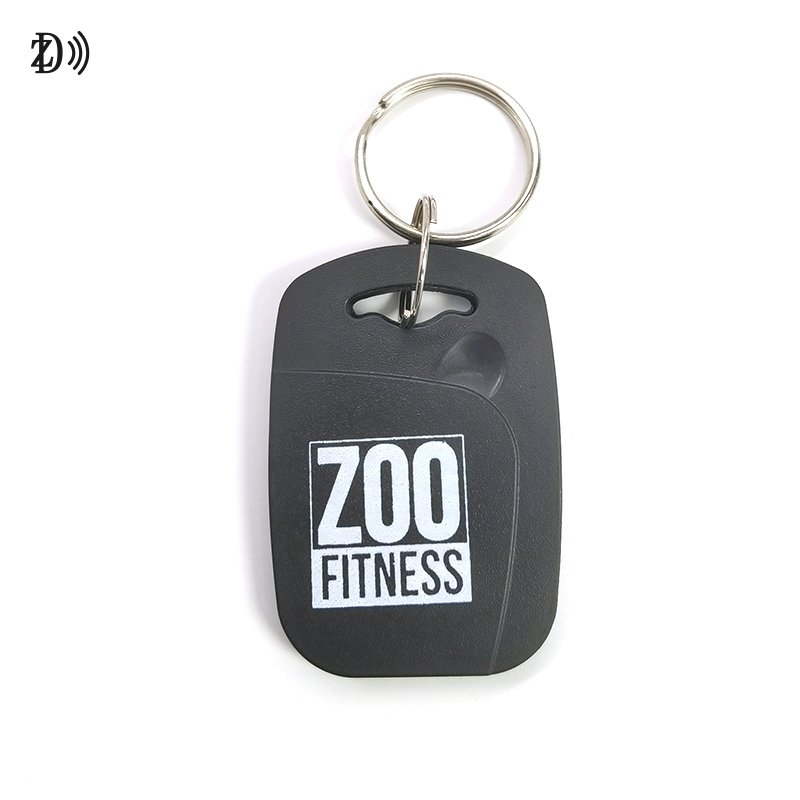 Customized QR Code 13.56MHz NFC NTAG 213 215 216 MIFARE Classic EV1/S50 ABS Keyfob RFID Mini Keychain Tags
