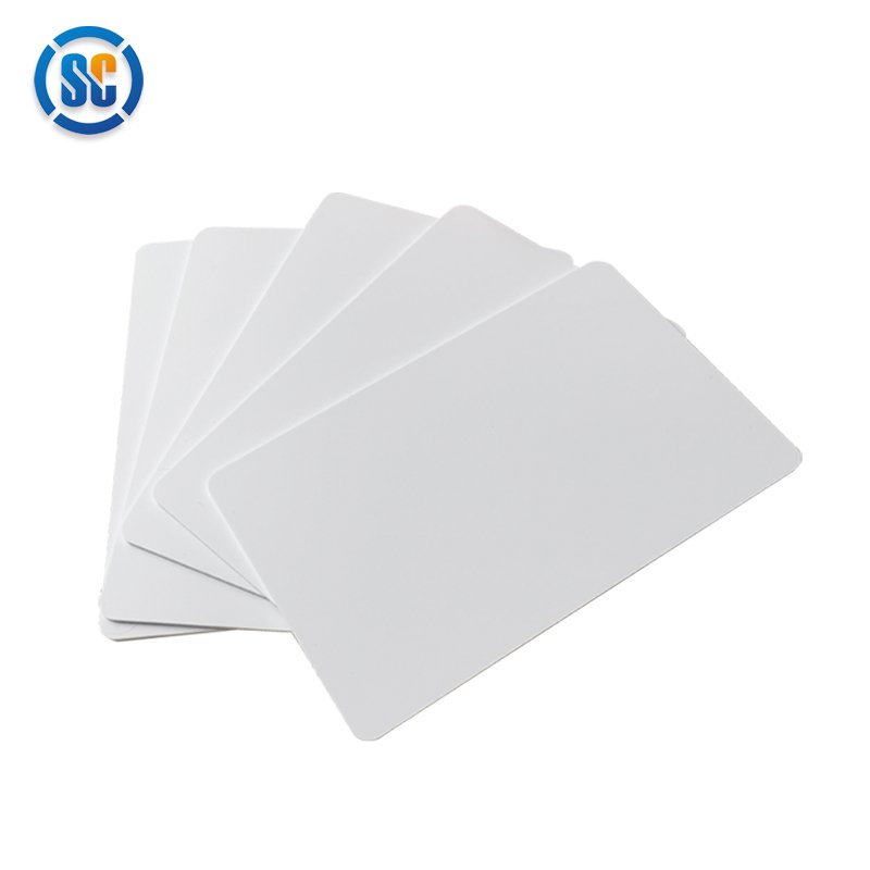Sencan New Stock 13.56MHz 1K RFID Card Inkjet Blank Inkjet PVC ID Card Inkjet White PVC Cards
