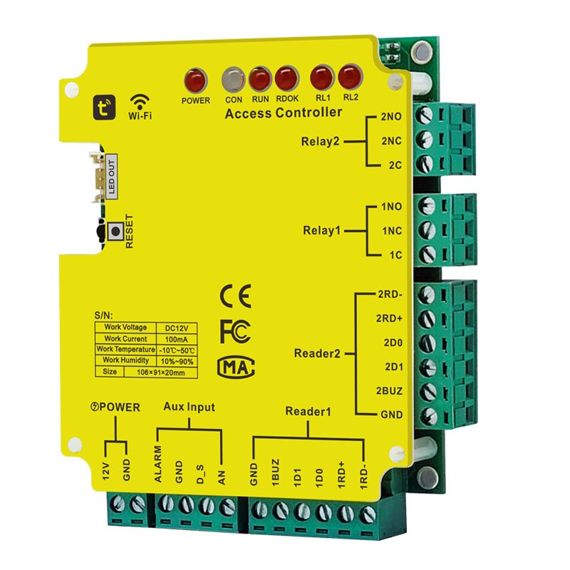 Tuya App Wifi Access Control Board Panel App Control With Power Supply Box One Door TUYA access controller