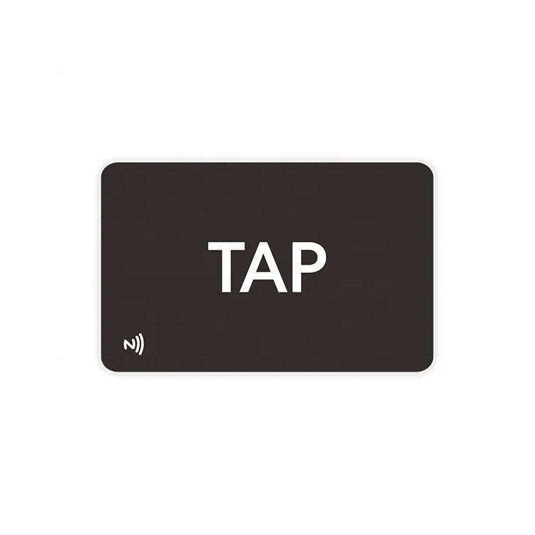 NFC PVC Social Media Card Wood Metal Business Card Tag With QR Code For Access Control System