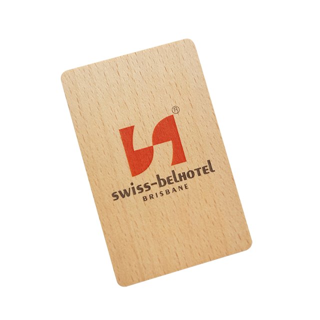 Saflok Wooden RFID Key Card For Hotels