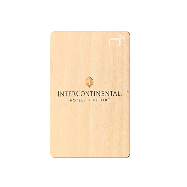 Saflok Wooden RFID Key Card For Hotels