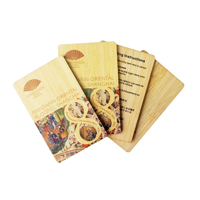 Saflok Wooden RFID Key Card For Hotels