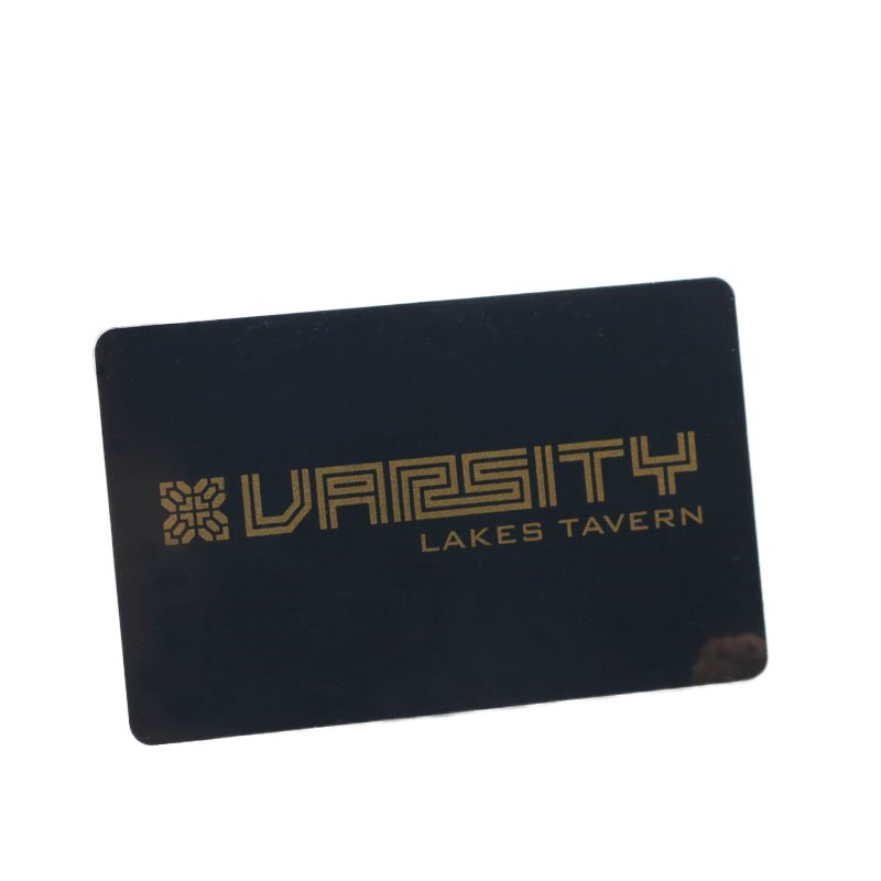 Magnetic stripe blank plastic gift cards with PVC luxury metal business cards black and gold VIP membership card