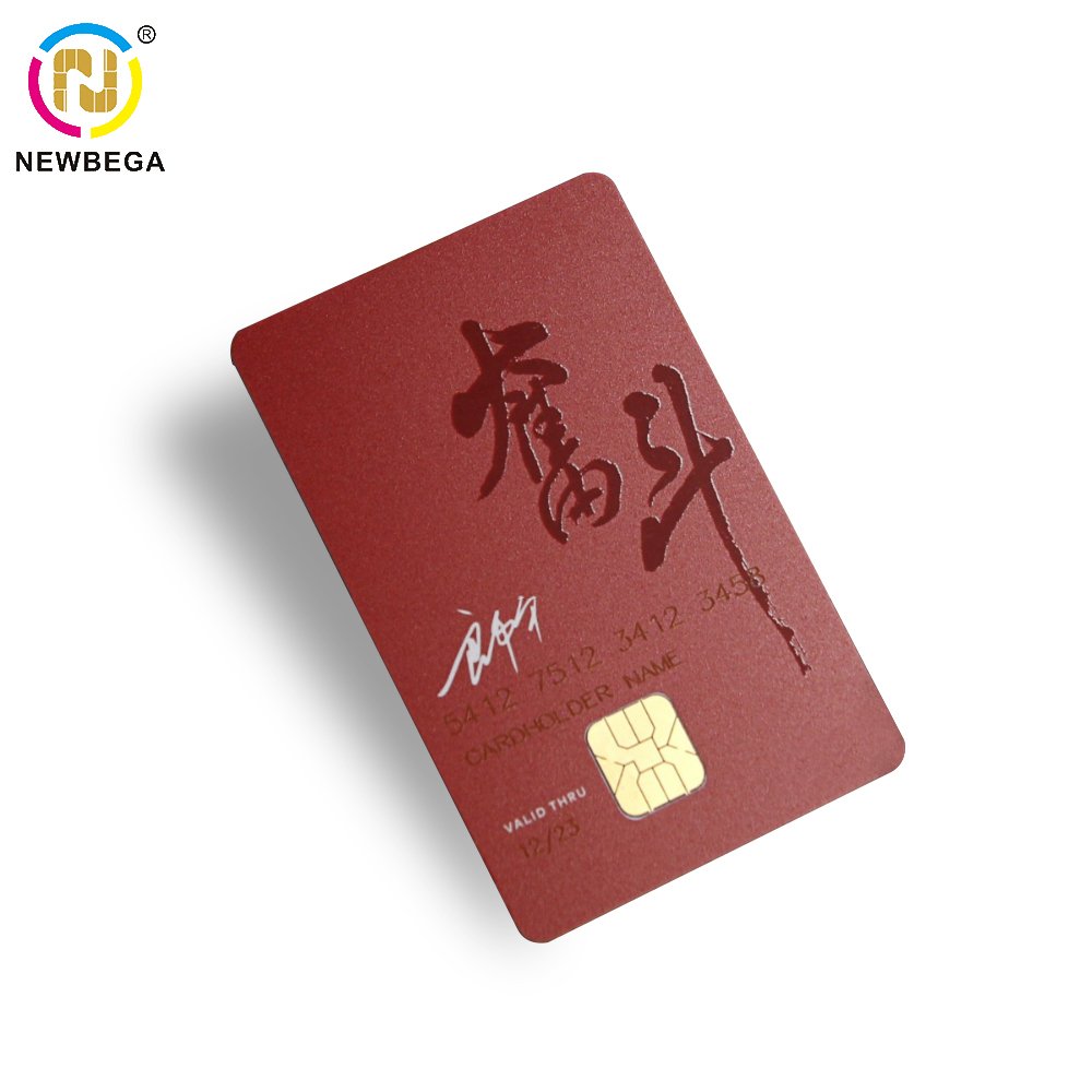 PVC contact chip card blank inkjet printing smart RFID Membership card and access control card