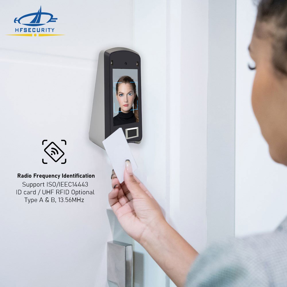 HFSecurity X05 AI Face Recognition Camera Biometric NFC Fingerprint Security Time Attendance System