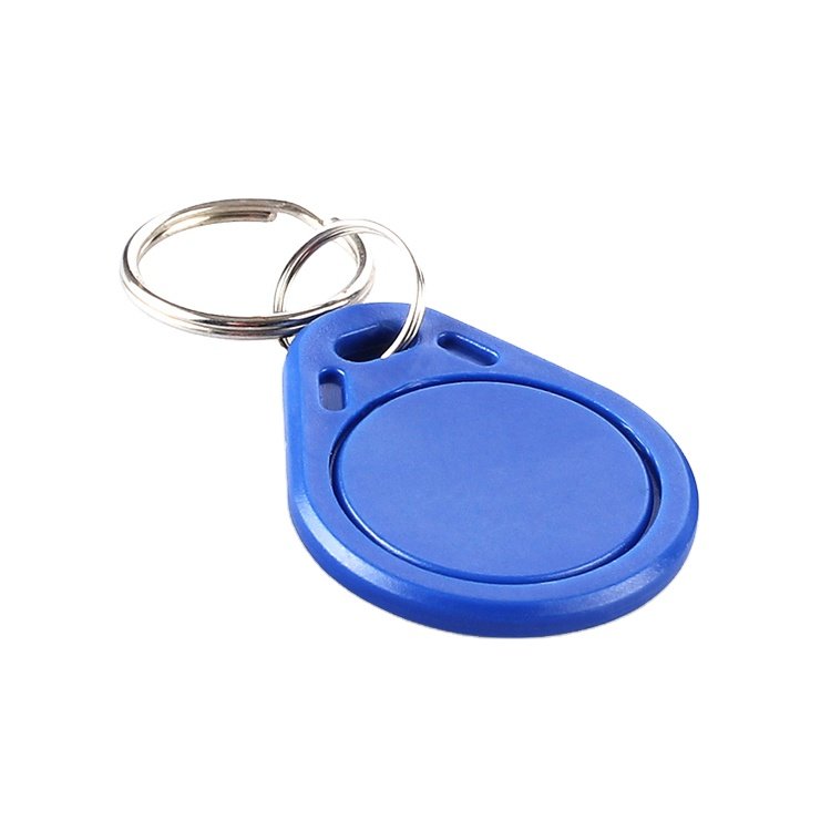 125khz Proximity ID Chip Tk4100 41*32mm rfid keyfob with keyring for door and elevator access control