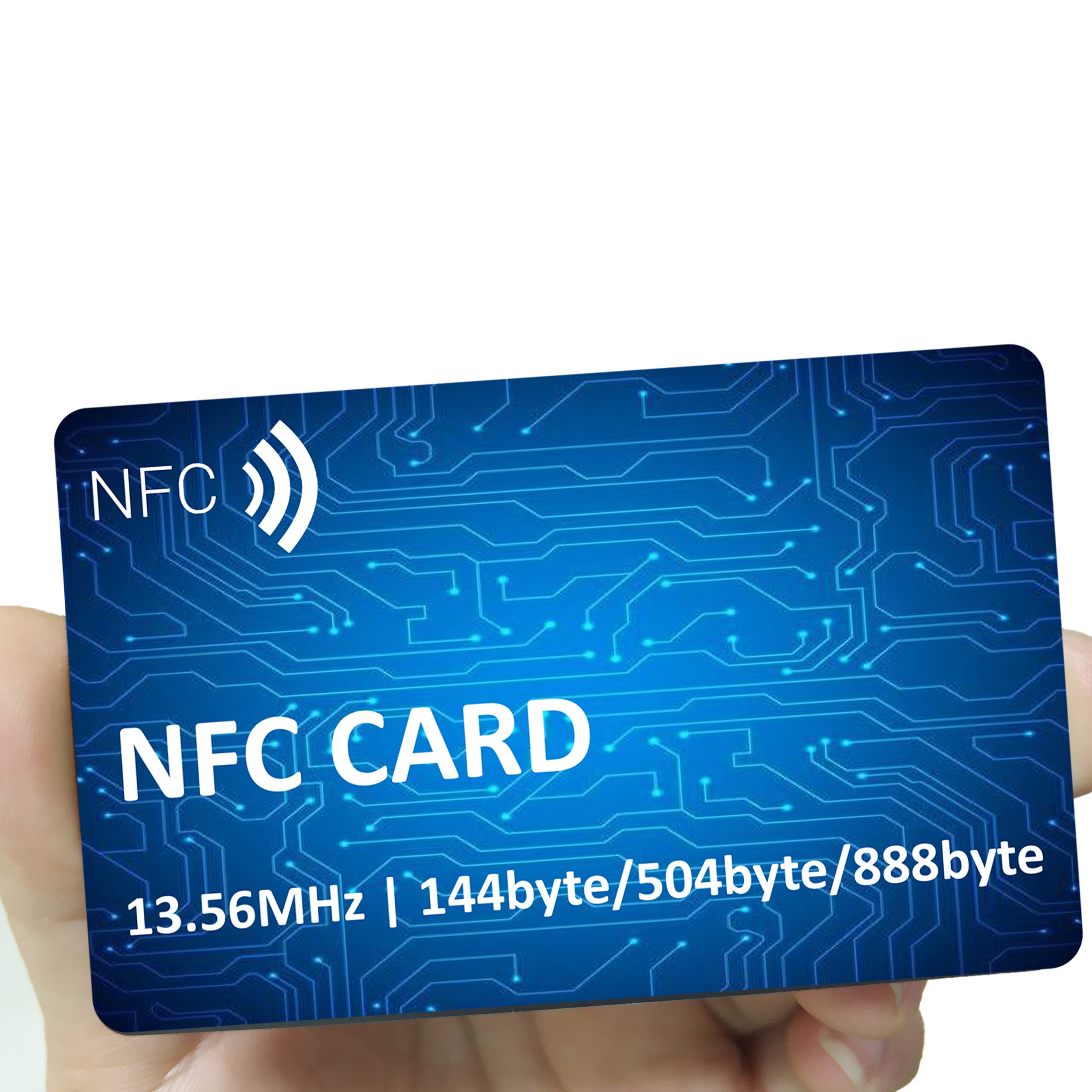 ISO14443A 13.56mHz Contactless Credit Card Size PVC Contactless NFC Card