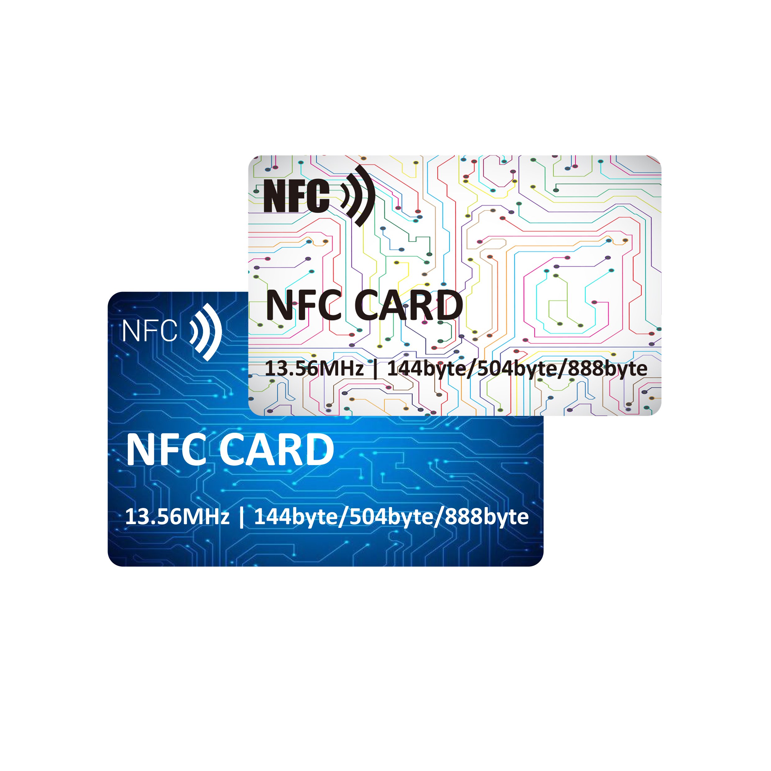 ISO14443A 13.56mHz Contactless Credit Card Size PVC Contactless NFC Card